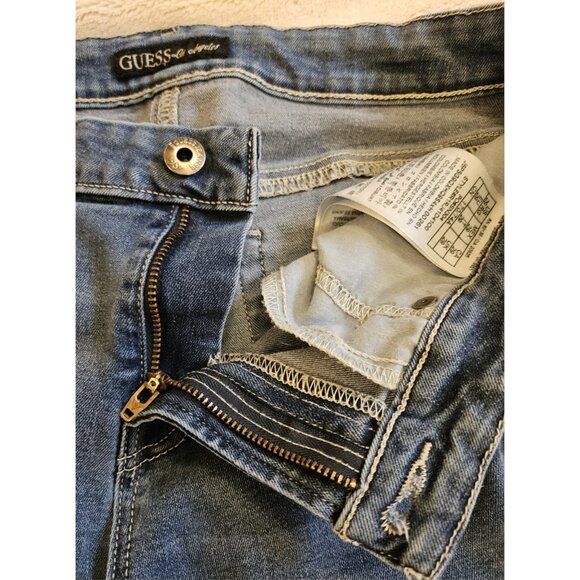 Guess Mid Rise Skinny Melanie Fit Jeans Blue Stretch Size 29 - Picture 7 of 13